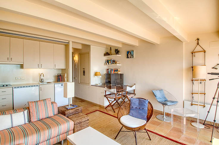 Penthouse 1 Schlafzimmer mit Meerblick, Wifi und Parken auf Calella de Palafrugell - Vermietung Urlaub - Tourist