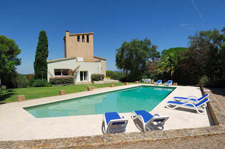 Individuelles Haus 7 Schlafzimmer mit Schwimmbad und Meerblick auf Calella de Palafrugell - Vermietung Urlaub - Tourist
