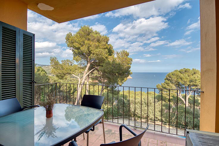 Wohnung 2 Schlafzimmer mit Schwimmbad, Meerblick, Parken und Garten auf Tamariu - Vermietung Urlaub - Tourist