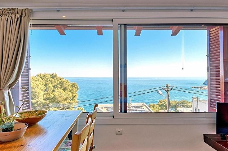 Wohnung 2 Schlafzimmer mit Schwimmbad, Meerblick, Wifi und Garten auf Tamariu - Vermietung Urlaub - Tourist