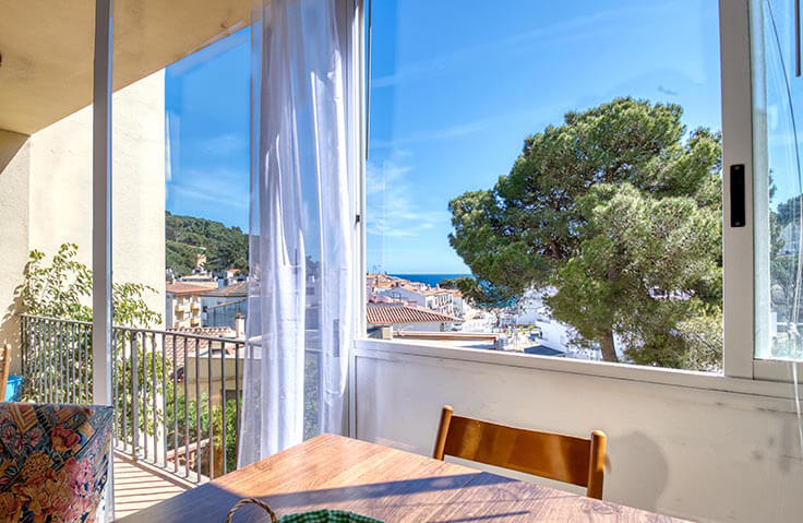 Wohnung 1 Schlafzimmer mit Meerblick auf Tamariu - Vermietung Jahreszeit