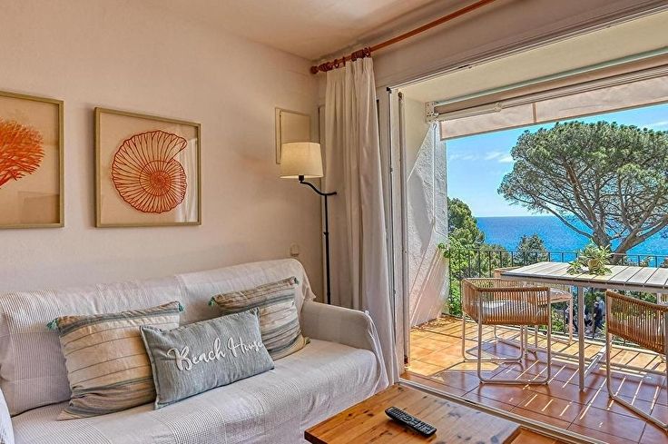 Wohnung 2 Schlafzimmer mit Meerblick, Wifi und Garten auf Calella de Palafrugell - Vermietung Jahreszeit