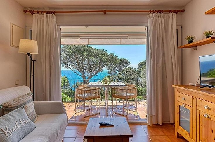 Wohnung 2 Schlafzimmer mit Meerblick, Wifi und Garten auf Calella de Palafrugell - Vermietung Jahreszeit