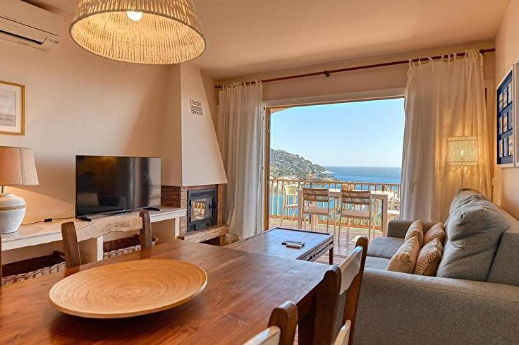 Wohnung 2 Schlafzimmer mit Schwimmbad, Meerblick, Wifi, Parken und Garten auf Calella de Palafrugell - Vermietung Urlaub - Tourist