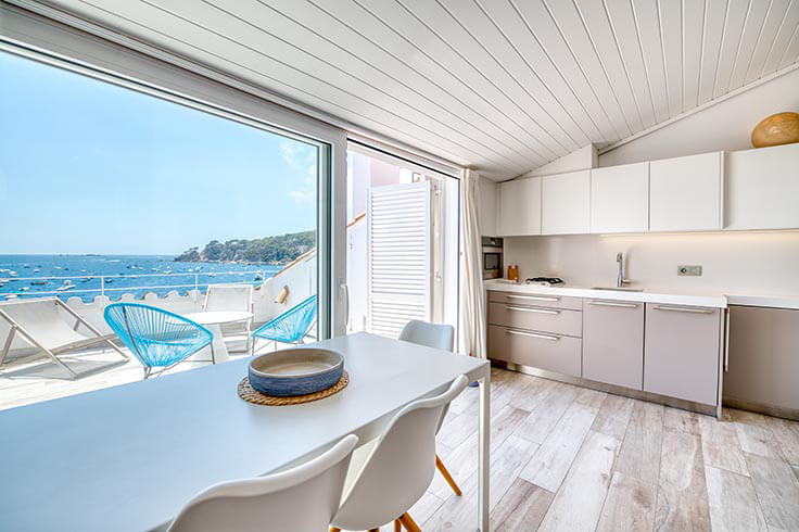 Wohnung 1 Schlafzimmer mit Meerblick, Wifi und Parken auf Calella de Palafrugell - Vermietung Urlaub - Tourist