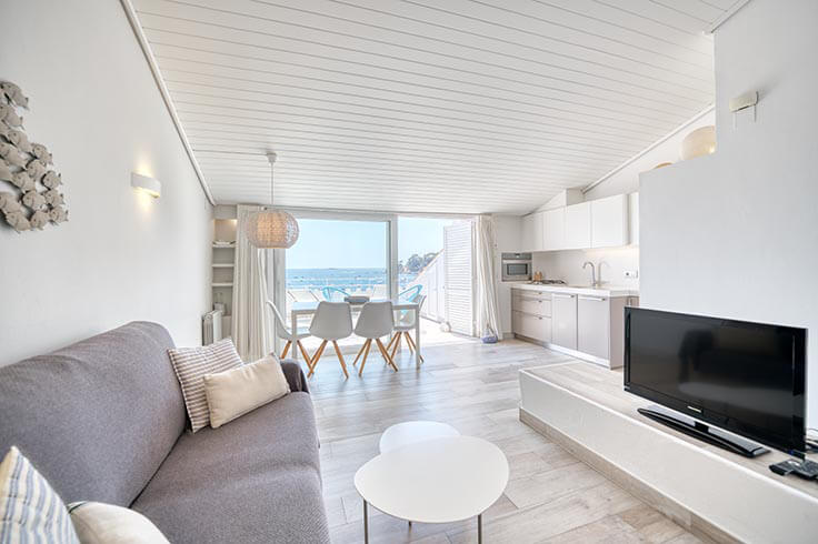 Wohnung 1 Schlafzimmer mit Meerblick, Wifi und Parken auf Calella de Palafrugell - Vermietung Urlaub - Tourist
